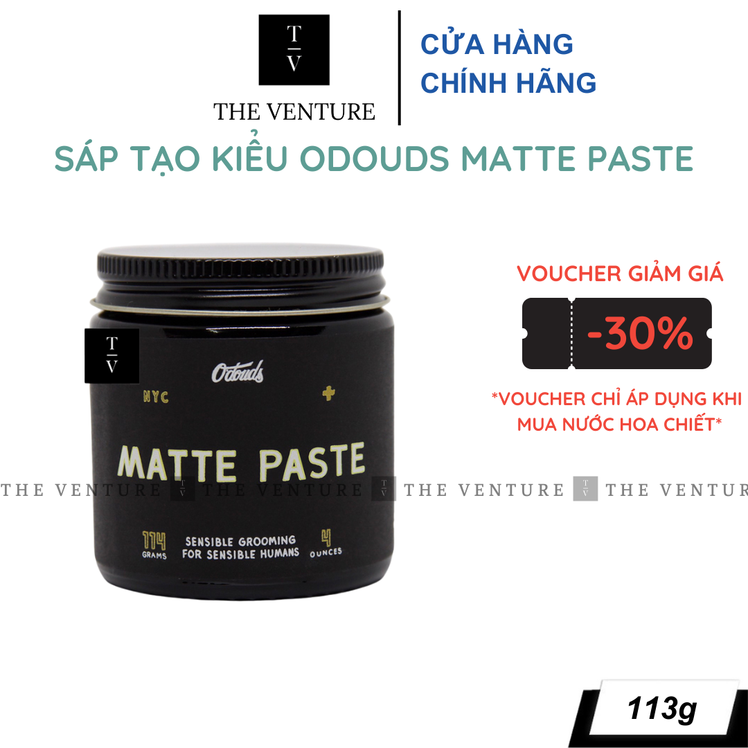 Sáp Vuốt Tóc Nam O'Douds Matte Paste Chính Hãng  - 113 Gram