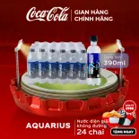 [SIÊU SALE ] Lốc 24 Chai Nước Điện Giải Bù Khoáng Không Đường Aquarius Zero 390ml/Chai Sale 25.06 Coca-Cola Chính Hãng_LD