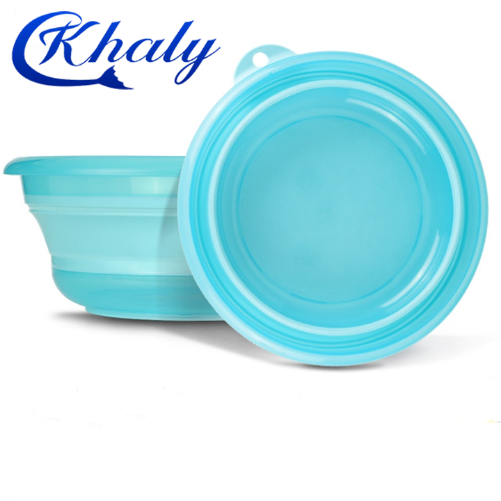 Khaly bát trộn mồi silicon, khay trộn mồi bền đẹp có thể gấp gọn tiện lợi pk-44