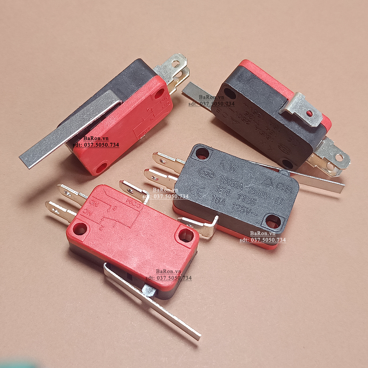 Công tắc hành trình 16A/125V /250v có con lăn