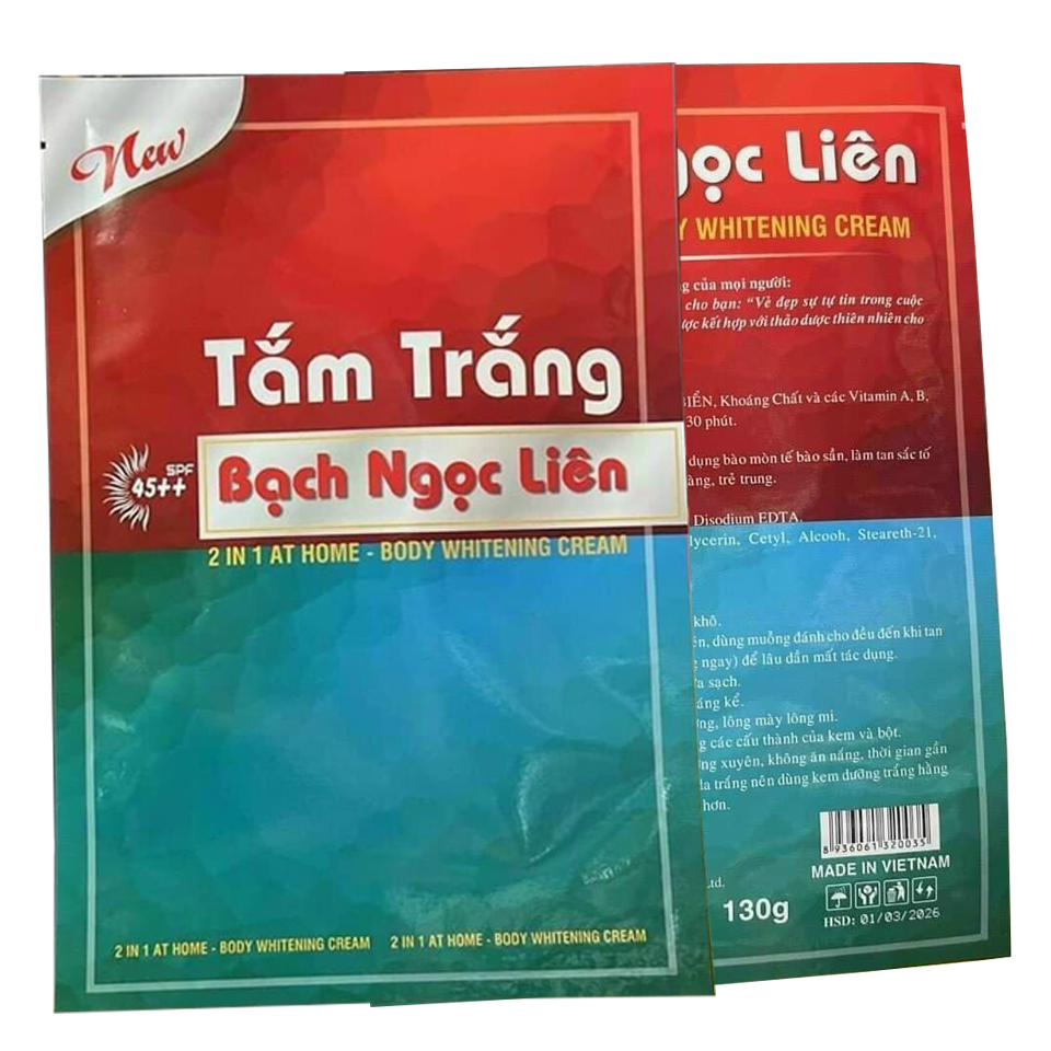 Tắm trắng bạch ngọc liên dạng gói 130gram
