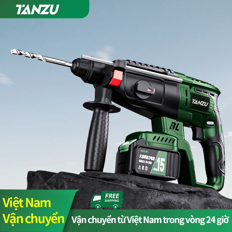 Máy Khoan TANZU TZ-Z-100 Bê Tông Không Chổi Than Búa Cực Khỏe Chân Phổ Thông MT-21V