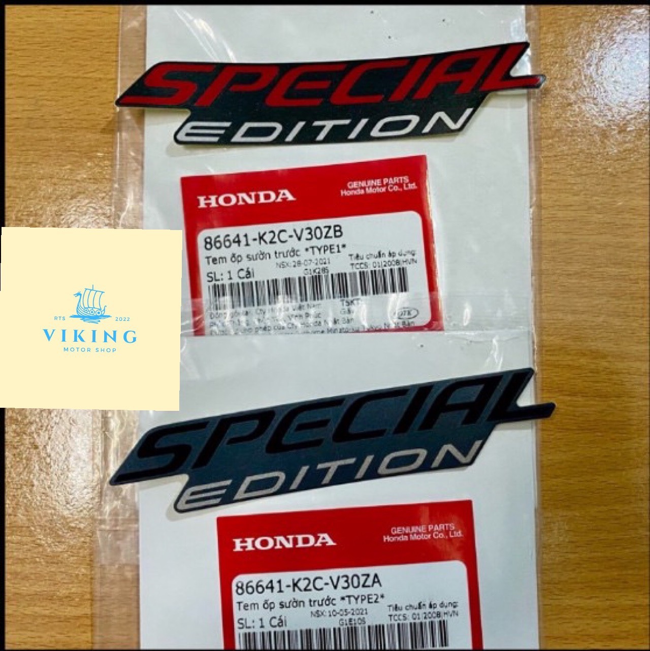 Tem special edition vision 110 - giá 1 cái