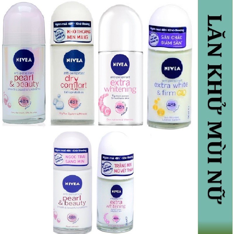 Lăn khử mùi nivea nữ 25ml