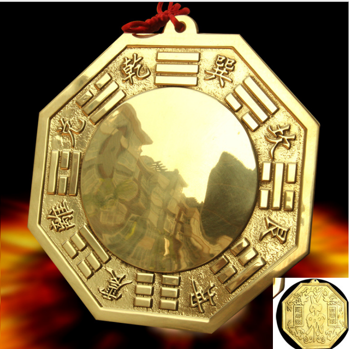 Gương Bát Quái Lồi Bằng Đồng Lớn 16cm