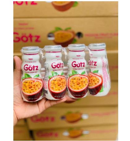 Lẻ 1 lốc 4 chai sữa chua uống gotz vị chanh leo 110ml