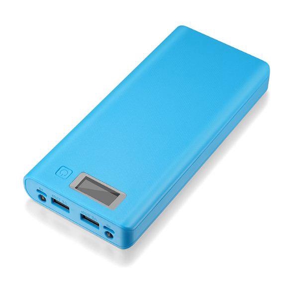 Box sạc dự phòng 8 khe pin dùng pin 18650 (Xanh Dương, chưa pin)