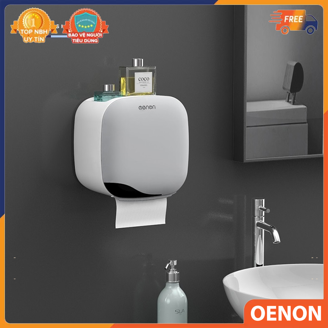 Hộp Đựng Giấy Đa Năng OENON lắp đặt dán tường sử dụng phòng ăn, phòng bếp, phòng vệ sinh - BH 1 Đổi 1 LuxStay