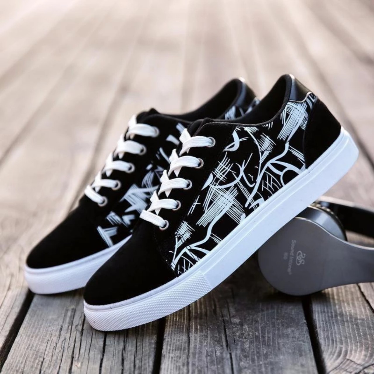Giày nam cổ ngắn hoạ tiết fashion kiêu dáng cổ điển siêu đẹp