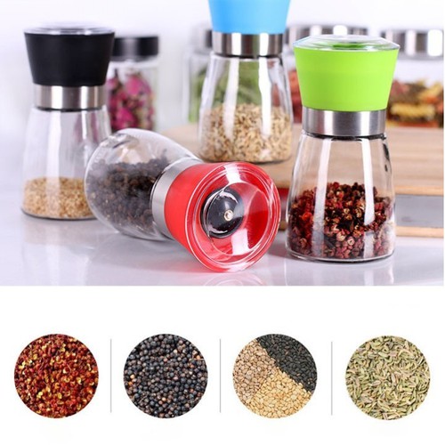 Lọ xay tiêu, xay hạt đỗ nắp nhựa, lọ nghiền hạt tiêu bằng tay