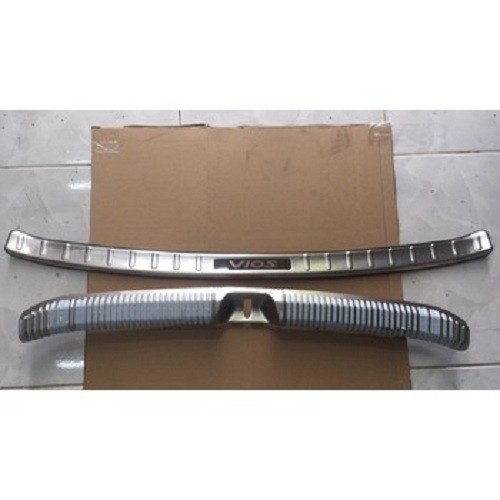 Full bộ ốp chống trầy cốp trong và ngoài Toyota Vios 2019-2020-2021 mẫu inox, ốp bảo về cốp xe Vios