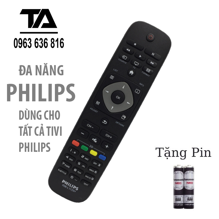 [ FREESHIP ] Remote điều khiển đa năng tivi các dòng PHILIPS ( DÙNG CHO TẤT CẢ TIVI PHILIPS )