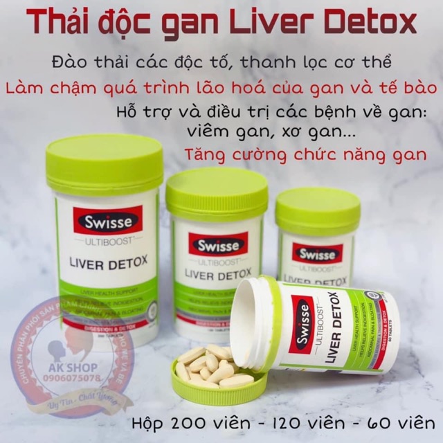 Thải độc gan liver detox hàng úc