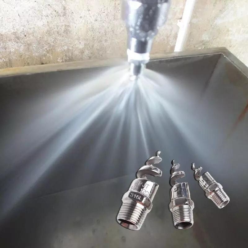 Đầu phun xòe dạng xoắn ốc phi 21mm