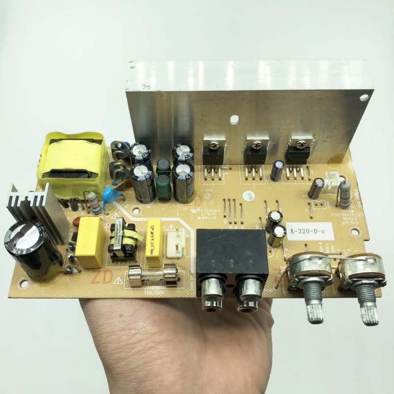 Mạch khuếch đại âm thanh 2.1 tda2030. ic chính hãng tích hợp nguồn 220v