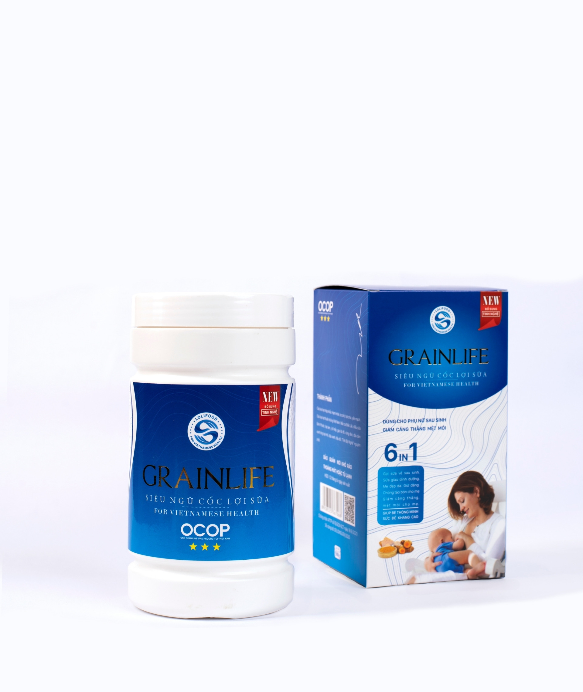 4 Hộp Ngũ cốc lợi sữa Grainlife LoliFood - Ngũ cốc chăm sóc mẹ sau sinh - Nemo.mart
