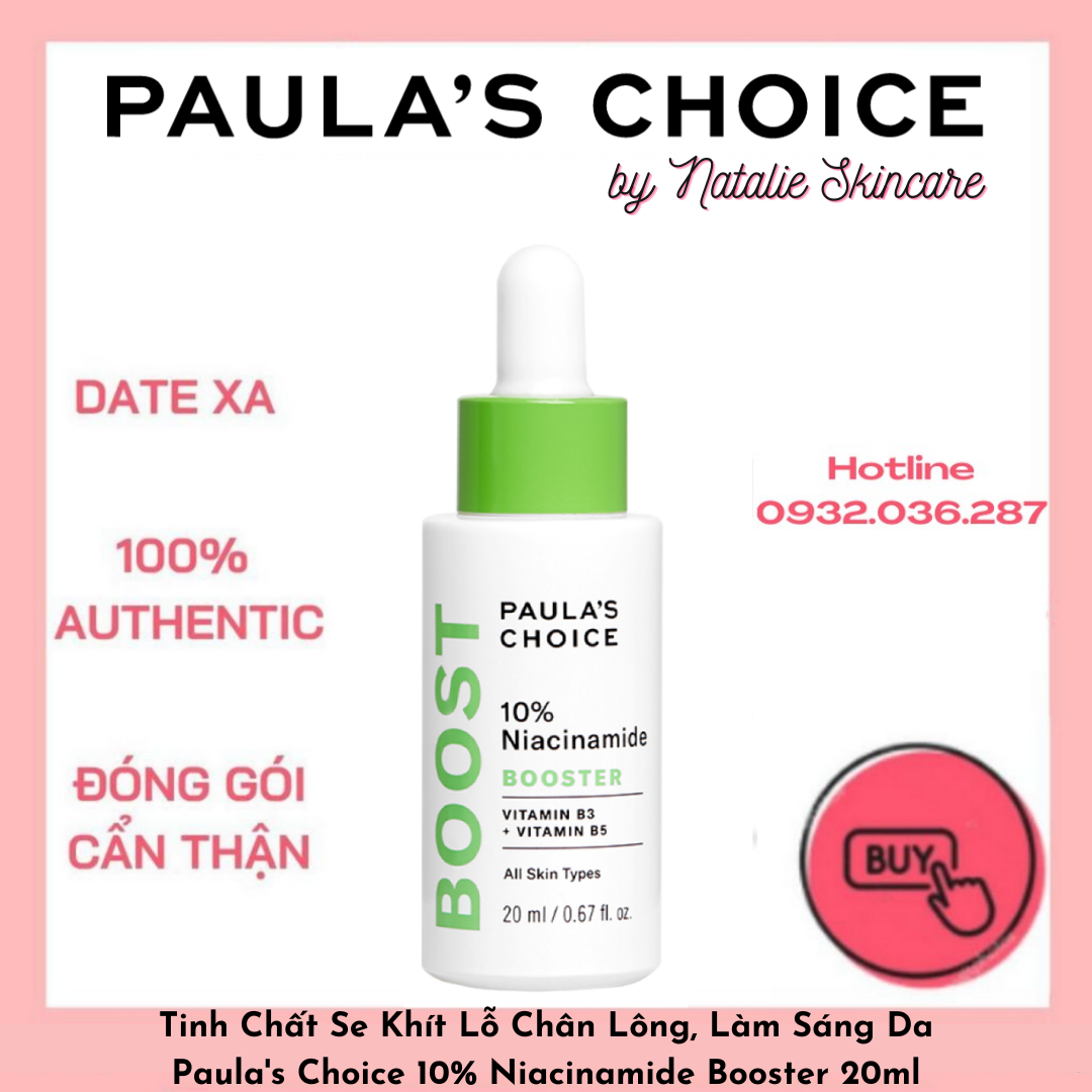Tinh Chất Se Khít Lỗ Chân Lông, Làm Sáng Da - Paula's Choice 10% Niacinamide Booster 20ml