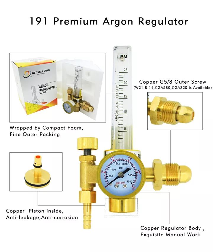 Đồng hồ khí argon GetStar Ar191