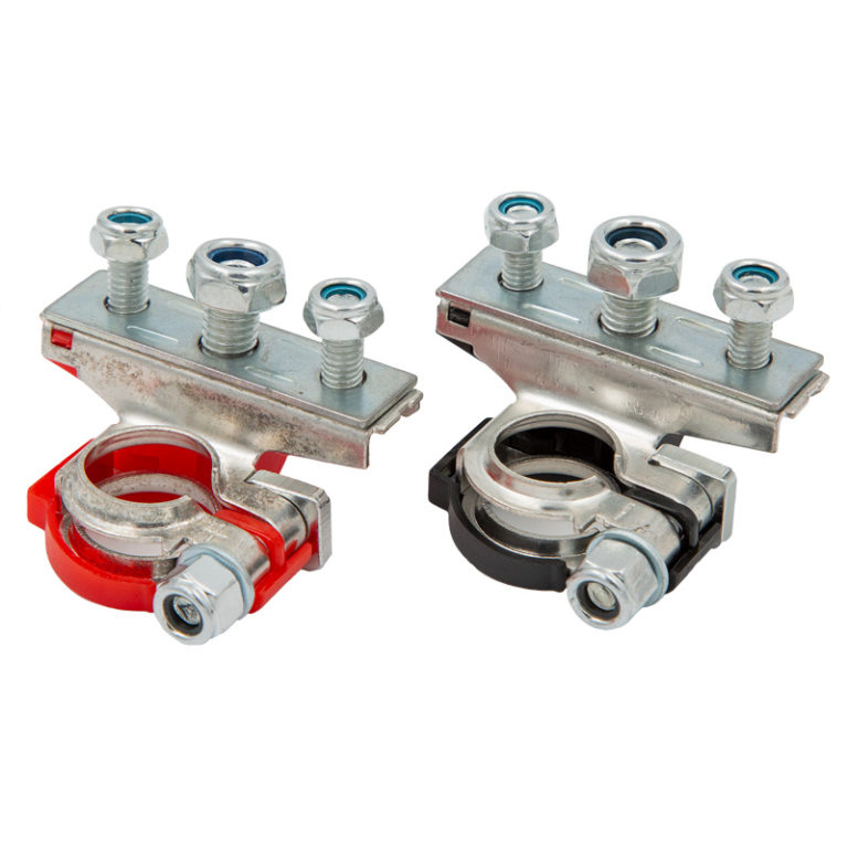 Cặp đầu kẹp cọc bình ắc quy ô tô đồng mạ kẽm đầu cọc pin kẹp dây 1 đầu kéo 3 - dụng cụ xe hơi