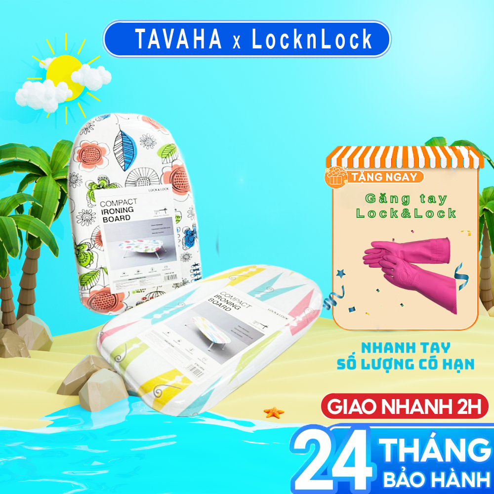 Bàn Để Ủi Quần Áo Chân Thấp Lock&Lock ETM524 - Kt: (61 x 37 x 17) cm