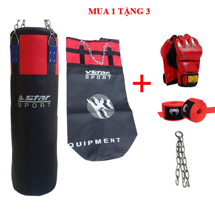 Vỏ Bao Cát Đấm Bốc Cấu Tạo Da 3 Lớp Cao Cấp Chính Hãng Đại Nam Sport - Mua 1 Được 3 - Chọn Size