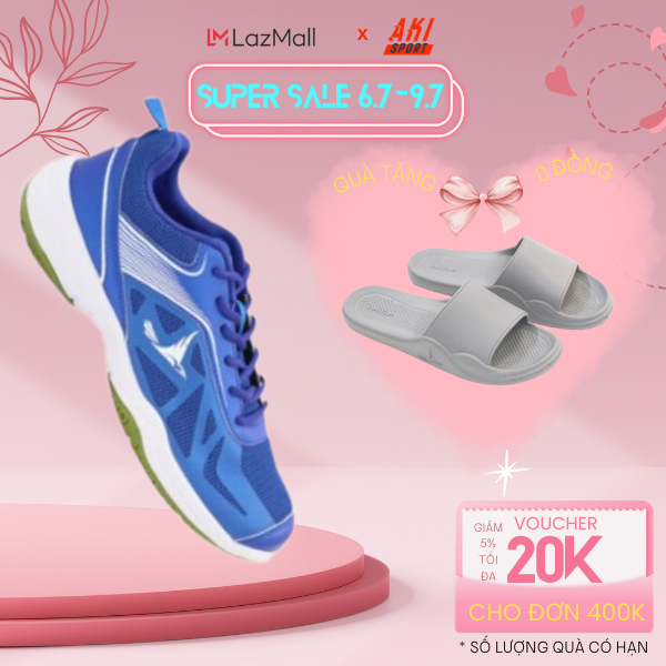 Giày cầu lông Mira Lightning 19.1 Xanh Dương thể thao nam nữ chính hãng chất lượng- LI001