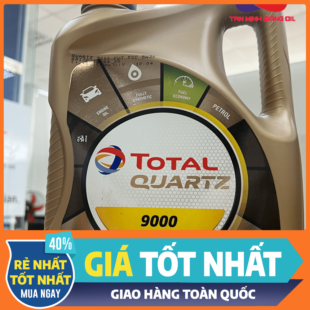 Nhớt động cơ cao cấp cho ô tô quartz total 9000 fut.fgc 5w30 bình 5l