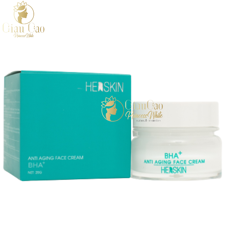KEM FACE NÂNG CƠ CHỐNG LÃO HÓA DA- CHỐNG CHẢY XỆ CAO CẤP HERSKIN BHA+ PRINCESS WHITE  HỘP 22G