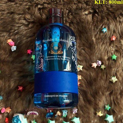 Sữa tắm nước hoa Revitalite Evolution của Pháp màu Xanh