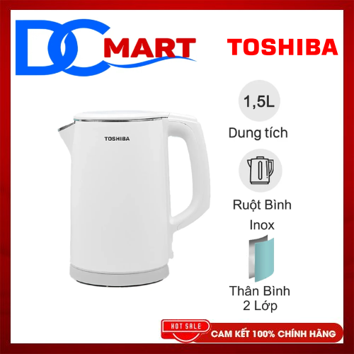 Bình đun siêu tốc toshiba kt-15ds1pv - bảo hành chính hãng