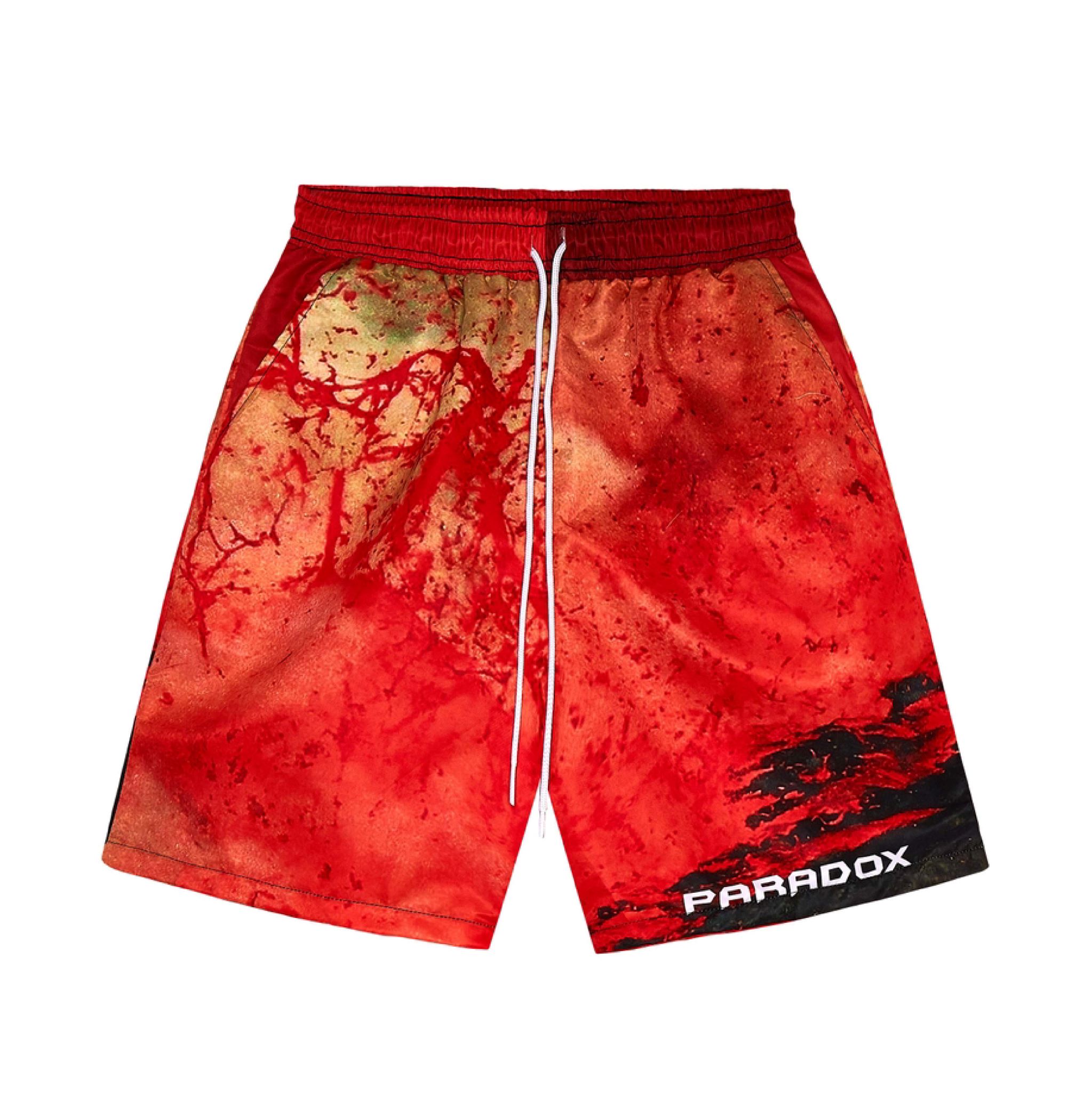 PARADOX Quần short dù BLOODY SEA OVER-PRINTED SHORT