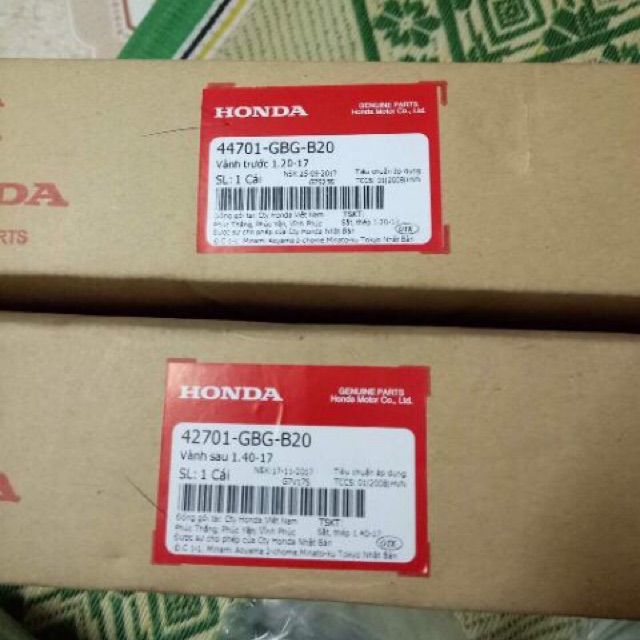 Niềng goshi 1.20 1.40 1.60 chính hãng honda