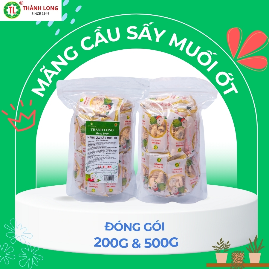 Mãng cầu sấy muối ớt truyền thống thơm ngon thành long túi 500gr/200gr