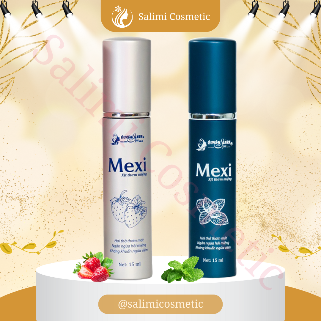 Xịt Thơm Miệng MEXI Quyên Lara 15ml, Giúp Hơi Thở Thơm Mát, Hết Hôi Miệng, Phòng Ngừa Viêm Lợi, Viêm Chân Răng - HÀNG CHÍNH HÃNG