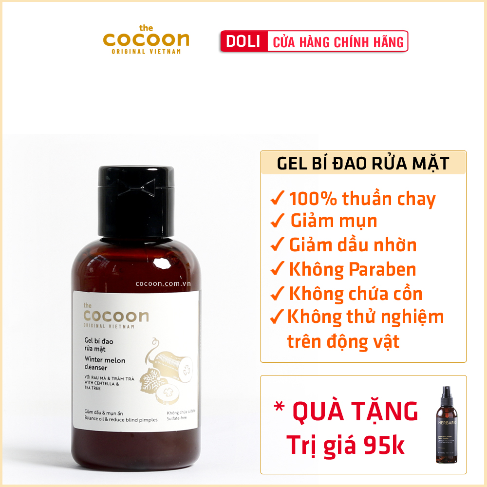 Gel bí đao rửa mặt Cocoon 140ml