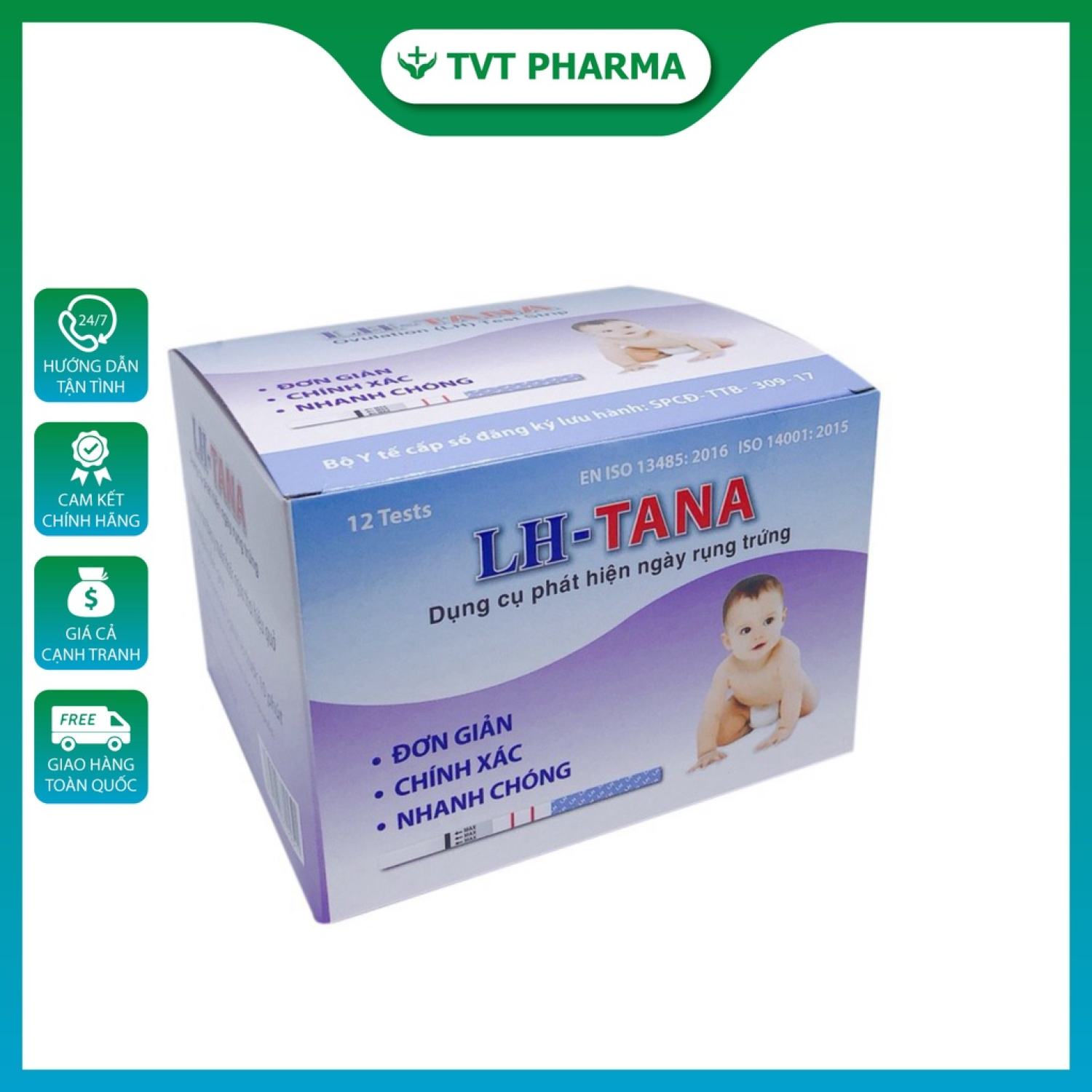 Que thử rụng trứng lh tana nhanh chóng, tiện lợi, an toàn khi sử dụng