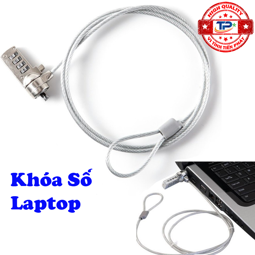 Khóa Số chống trộm bảo vệ Laptop , màn hình máy vi tính LCD và LED.. F&K