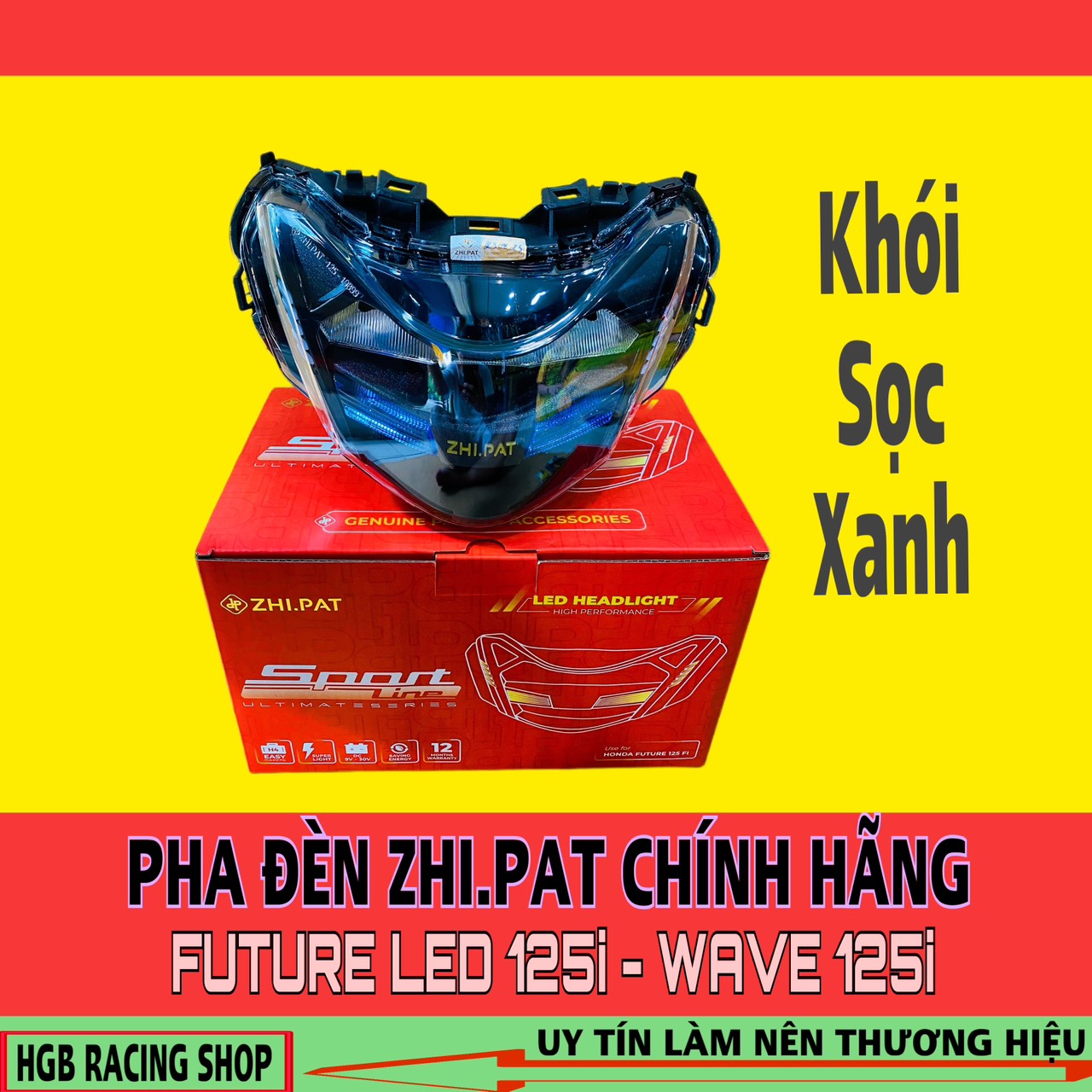 Pha đèn led 2 tầng ZINPAT dành cho FUTURE LED - WAVE 125i