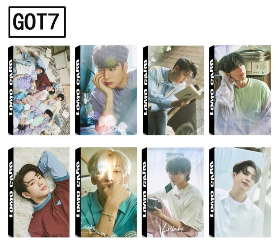 (Nhiều mẫu) Hộp 30 tấm lomo card GOT7 và riêng từng thành viên trang trí phòng