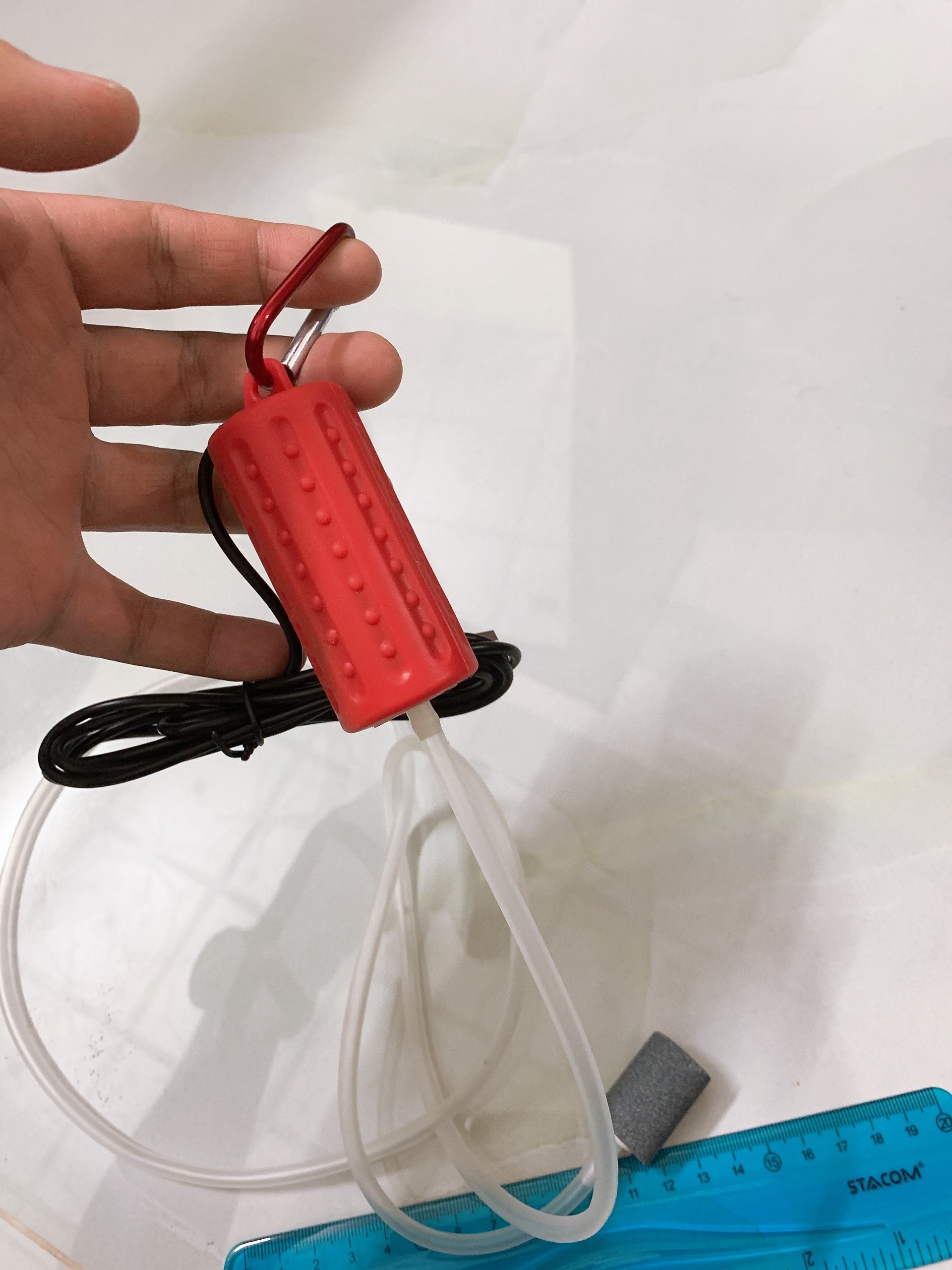 Máy sủi oxy mini kết nối usb - sục khí oxi cho bể cá cảnh siêu êm và nhẹ.