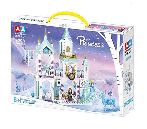 Đồ chơi lắp ráp cho bé gái - lắp ráp lâu đài búp bê elsa - nữ hoàng băng giá -chaobao 7008