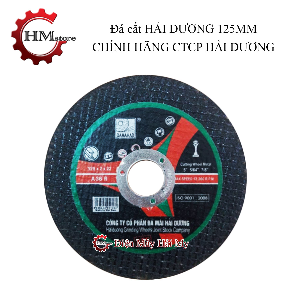 Đá cắt hải dương hàng xịn chính hãng - đá cắt 100mm và đá cắt 125mm ctcp đá mài hải dương