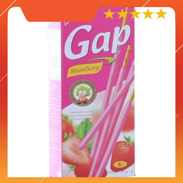 12 hộp bánh que gap phủ kem dâu thái lan