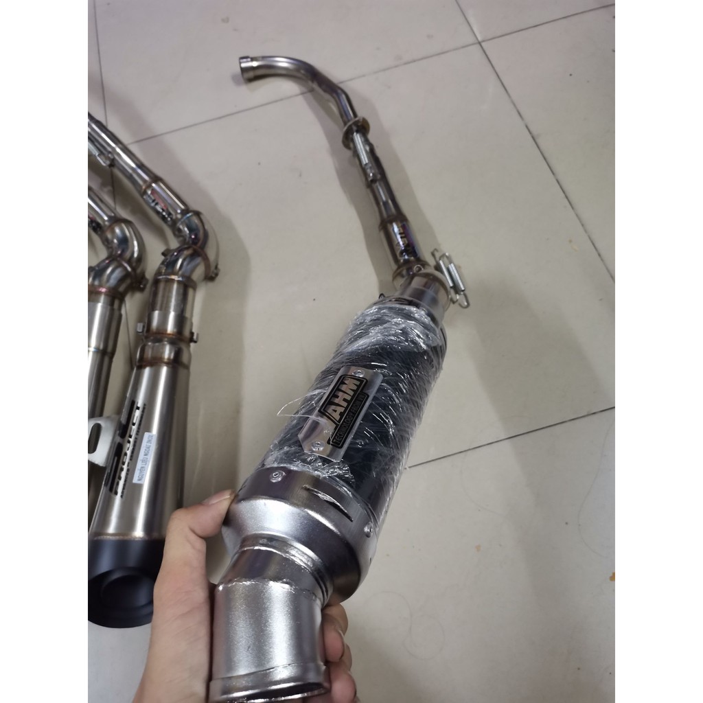 Pô ahm, pô xe dream, xe Wave có thiết kế cổ cong 2 khúc dành cho xe dream, xe Wave, xe cúp, xe sirius