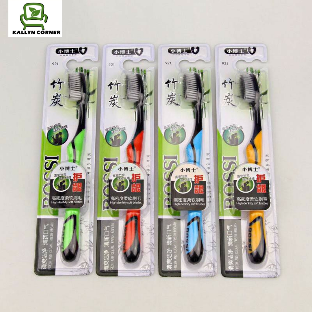 [HCM]2 BÀN CHẢI KEM ĐÁNH RĂNG GIÚP TRẮNG RĂNG sử dụng công nghệ Nano - chống hôi miệng - ngăn ngừa sâu răng - làm từ than hoạt tính Bossi Hàn Quốc Cao cấp