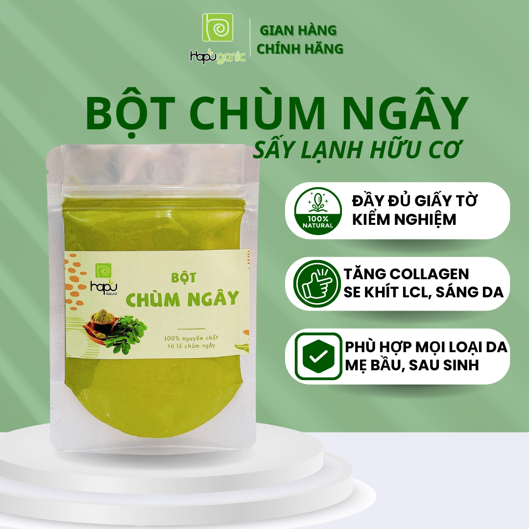 Bột Chùm Ngây Nguyên Chất HaPu Organic