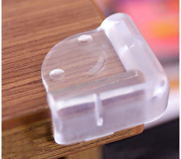 Bộ 4 miếng bịt góc bàn silicon chống va chạm mặt cười kiểu chữ L Silicon mềm, nhẹ, đàn hồi), combo 4 miếng bịt góc bàn chống va chạm