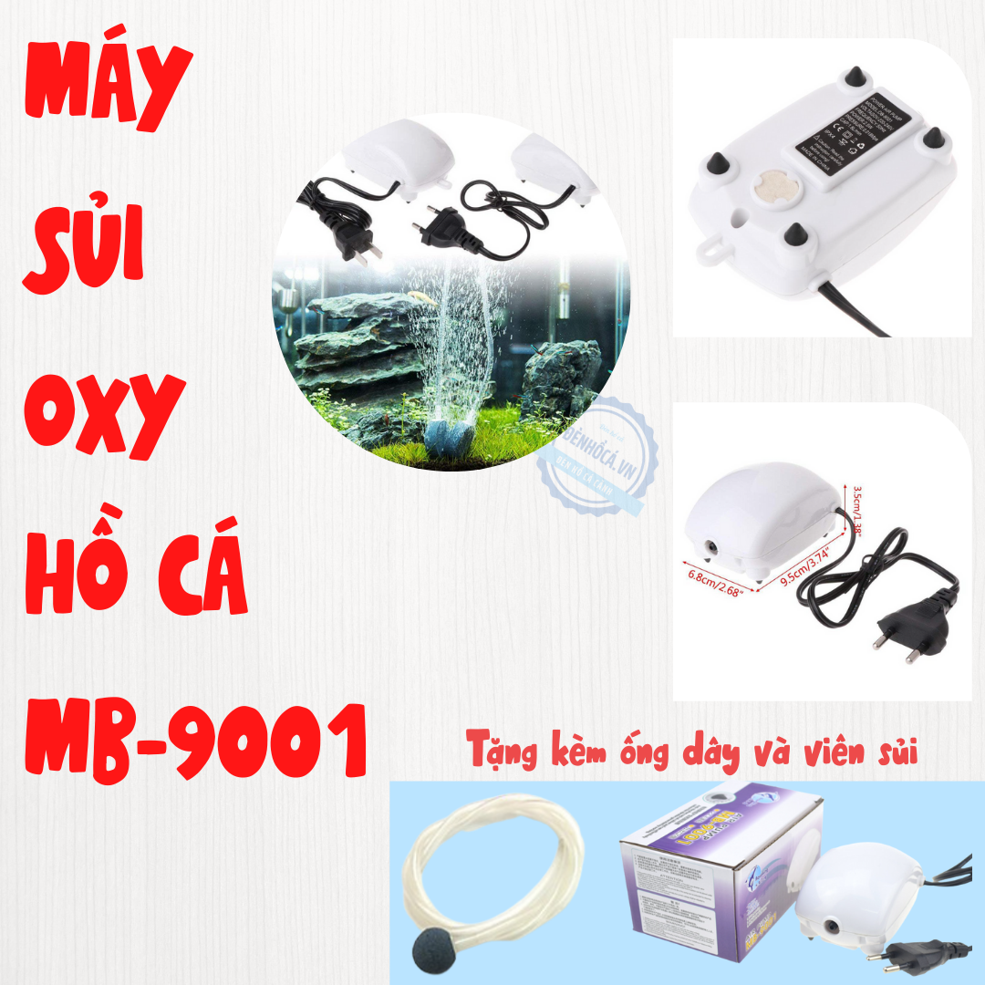 Máy sủi Oxi MB-9001 cho hồ cá, hồ thủy sinh
