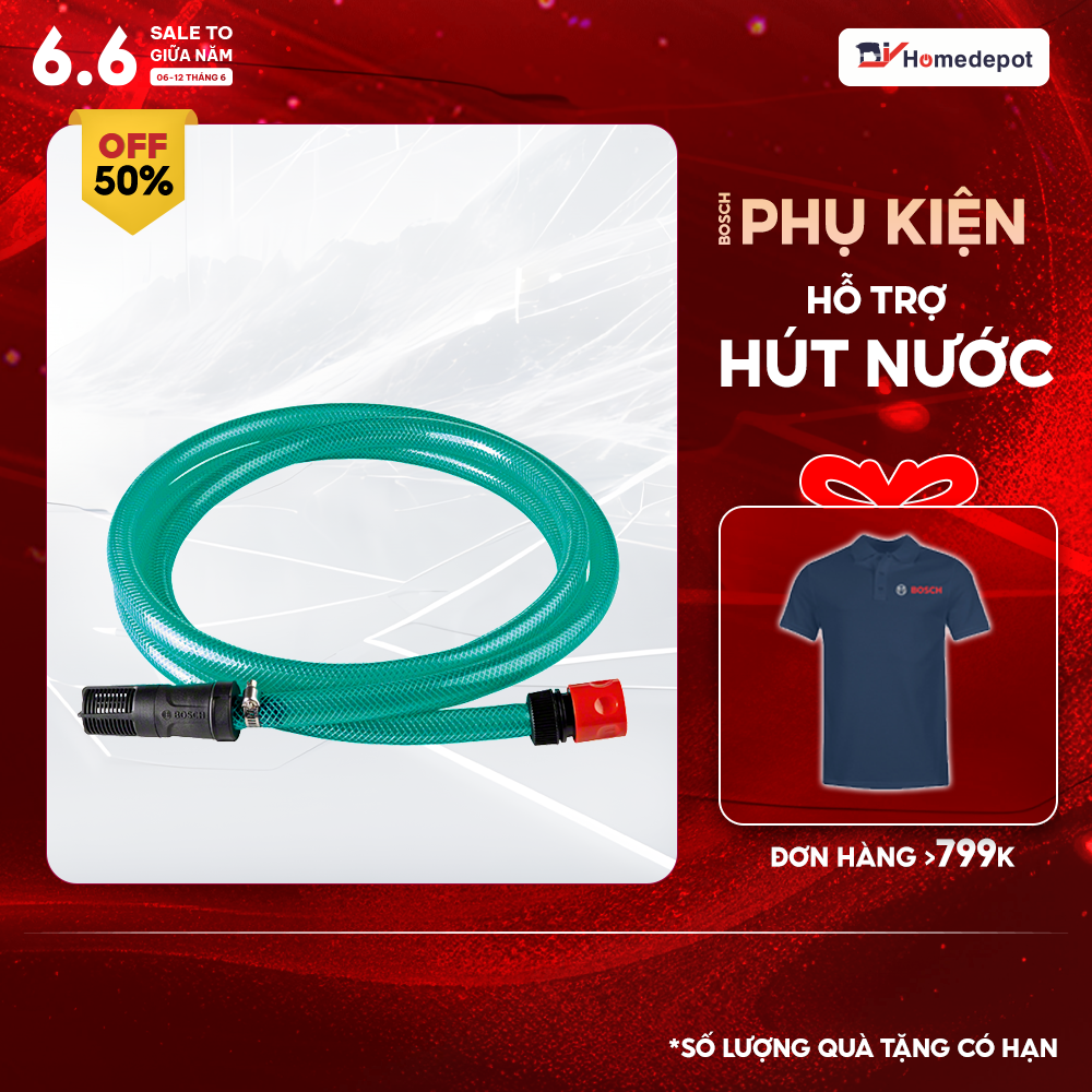 Phụ kiện hỗ trợ hút nước bosch f016800421