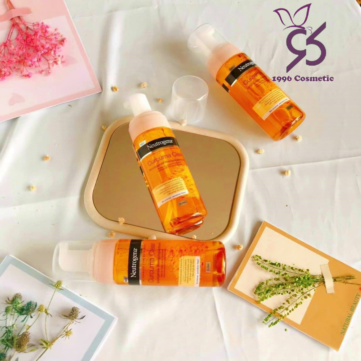 Sữa rửa mặt neutrogena - Sữa Rửa Mặt Tạo Bọt Từ Tinh Nghệ Neutrogena Calme Curcuma Mousse Nettoyante 150ml